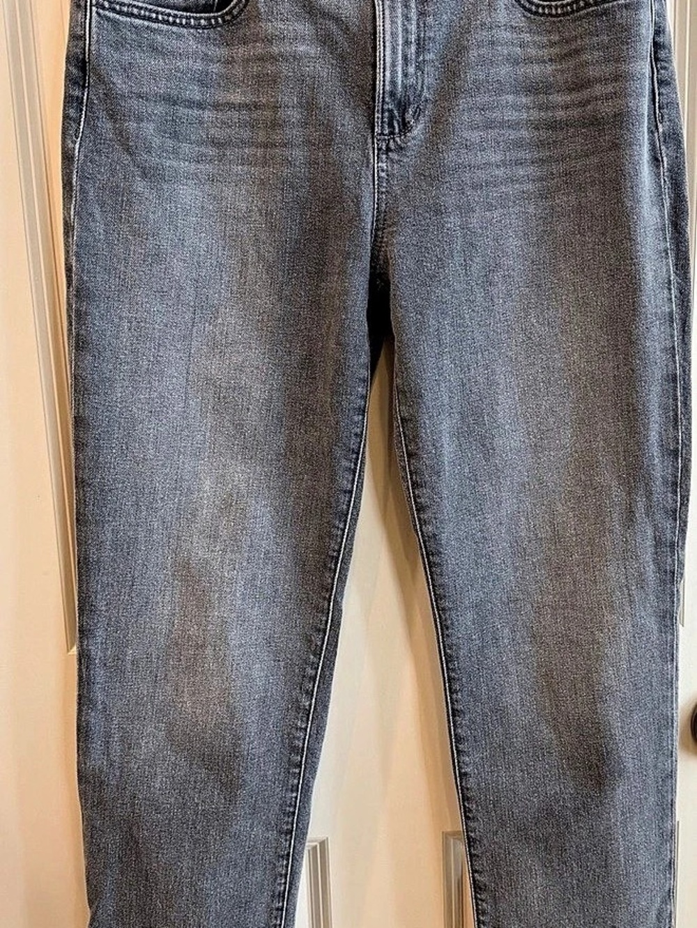 JOE'S The Lara Mid Rise Cigarette Ankle Jeans in Gray Waist 28